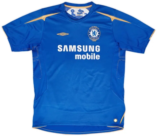 Umbro 2005-06 Chelsea Centenary Home Shirt - 8/10 - (XL.Boys)