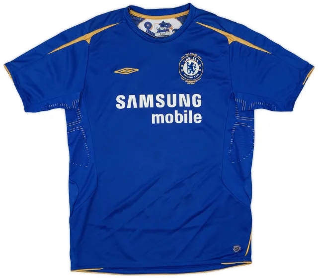 Umbro 2005-06 Chelsea Centenary Home Shirt - 7/10 - (XL.Boys)
