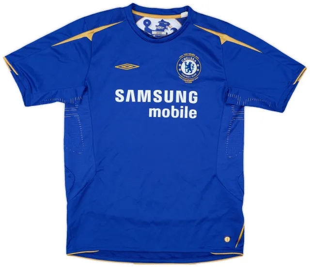 Umbro 2005-06 Chelsea Centenary Home Shirt - 9/10 - (XL.Boys)