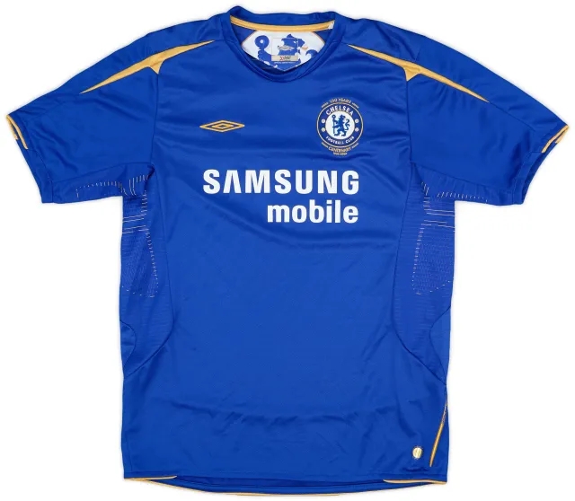 Umbro 2005-06 Chelsea Centenary Home Shirt - 9/10 - (XL.Boys)