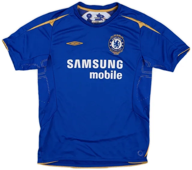 Umbro 2005-06 Chelsea Centenary Home Shirt - 8/10 - (L.Boys)