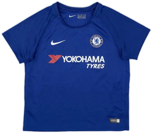 adidas 2017-18 Chelsea Home Shirt - 9/10 - (5-6 Years)