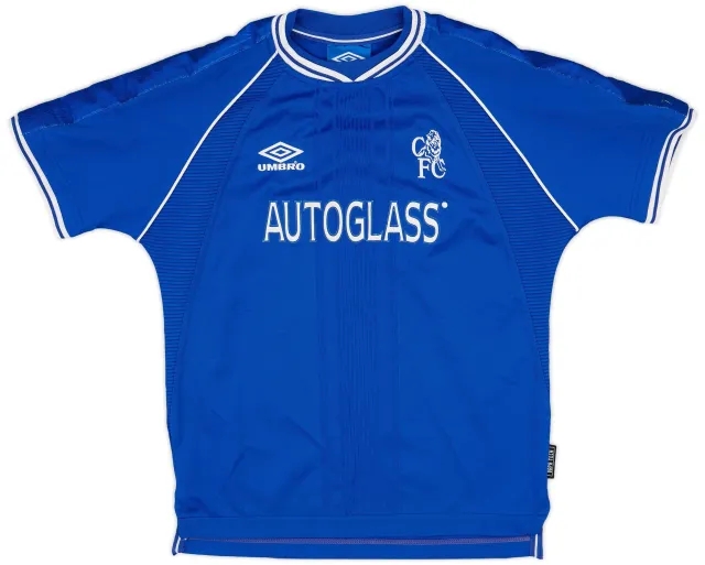 Umbro 1999-01 Chelsea Home Shirt - 8/10 - (L.Boys)