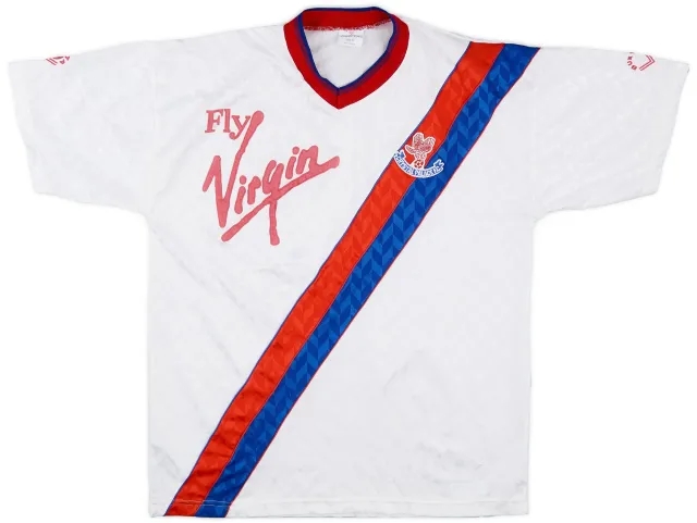 Bukta 1989-90 Crystal Palace Away Shirt - 9/10 - (L)