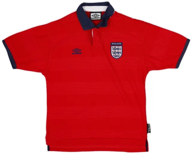 Umbro 1999-01 England Away Shirt - 9/10 - (M.Boys)