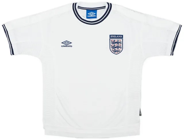 Umbro 1999-01 England Home Shirt - 8/10 - (Y)