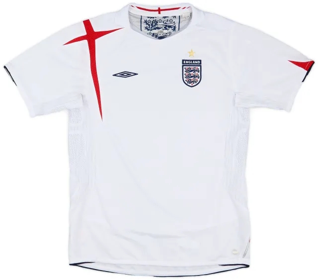 Umbro 2005-07 England Home Shirt - 7/10 - (XL.Boys)