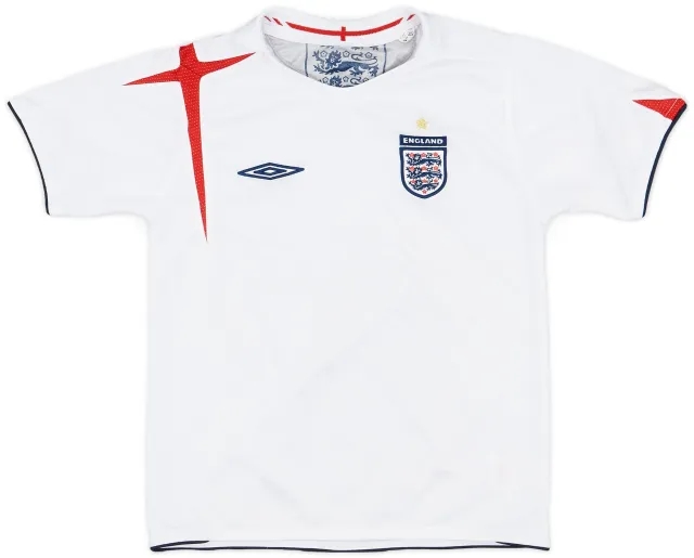 Umbro 2005-07 England Home Shirt - 7/10 - (S.Boys)