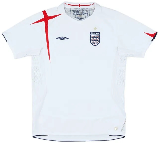 Umbro 2005-07 England Home Shirt - 9/10 - (XL.Boys)