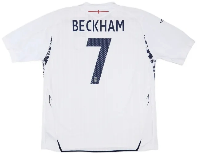 Umbro 2007-09 England Home Shirt Beckham #7 (XXL)