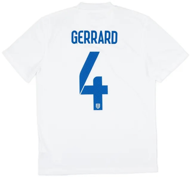 Nike 2014-15 England Home Shirt Gerrard #4 (M)