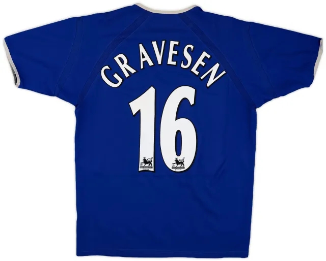 Puma 2003-04 Everton Home Shirt Gravesen #16 - 7/10 - (L)