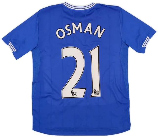LeCoqSportif 2009-10 Everton Home Shirt Osman #21 - 7/10 - (XL.Boys)