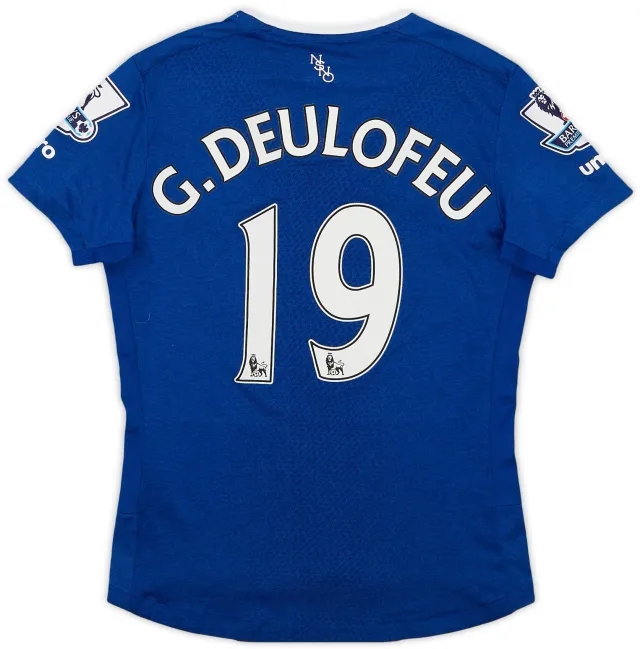 Umbro 2015-16 Everton Home Shirt G. Deulofeu #19 - 8/10 - (S.Boys)