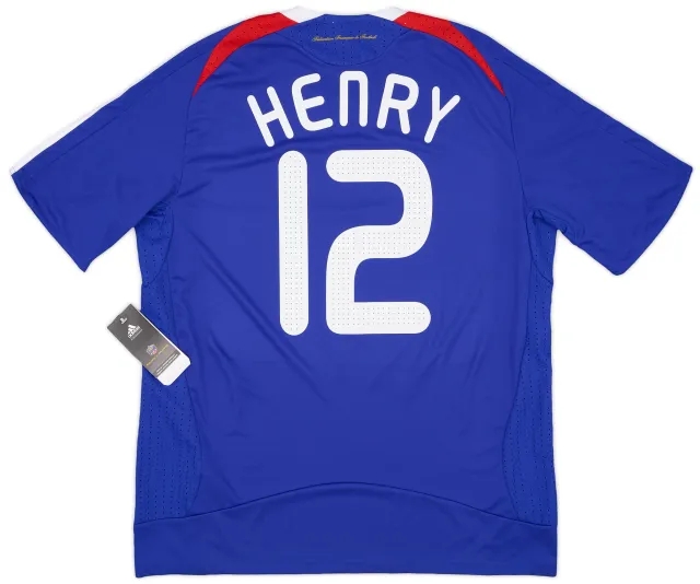 adidas 2007-08 France Home Shirt Henry #12 (L)