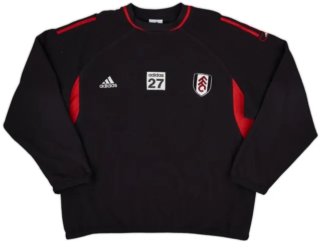 2001-02 Fulham adidas Player Issue Fleece Sweat Top #27 - 8/10 - (XXL)
