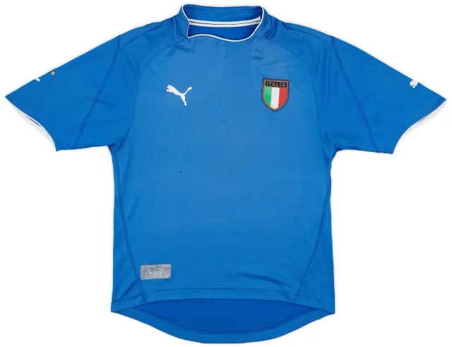 Puma 2003-04 Italy Home Shirt - 4/10 - (S)