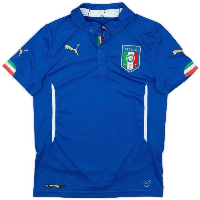 Puma 2014-15 Italy Home Shirt - 9/10 - (M.Boys)