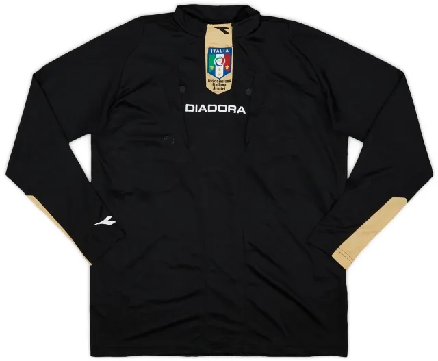 2007-09 Italy Diadora Referee L/S Shirt - 7/10 - (S)