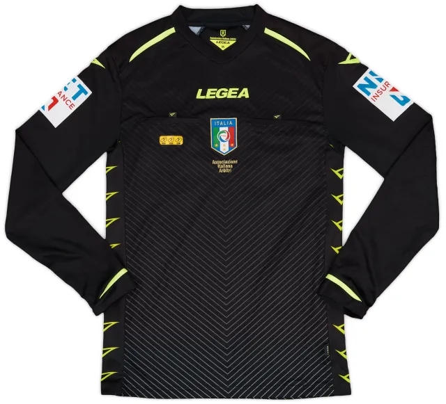 2020-22 Italy Diadora Referee L/S Shirt - 8/10 - (M)