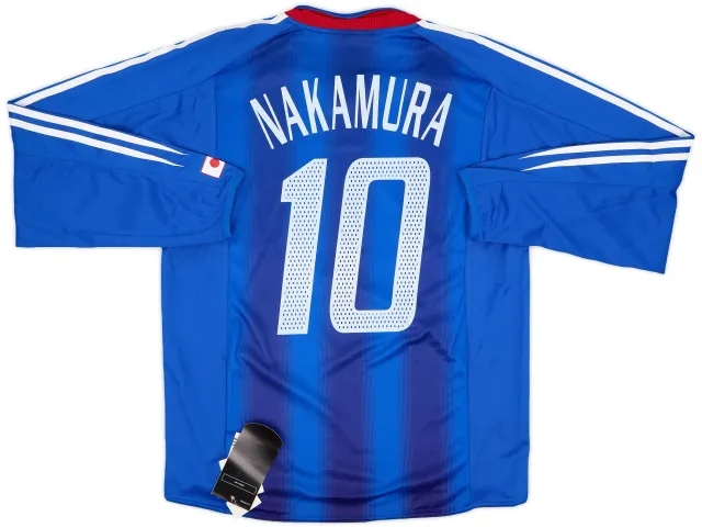 adidas 2004-06 Japan Home L/S Shirt Nakamura #10 (M)
