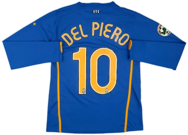 Nike 2007-08 Juventus Away L/S Shirt Del Piero #10 - 6/10 - (S)