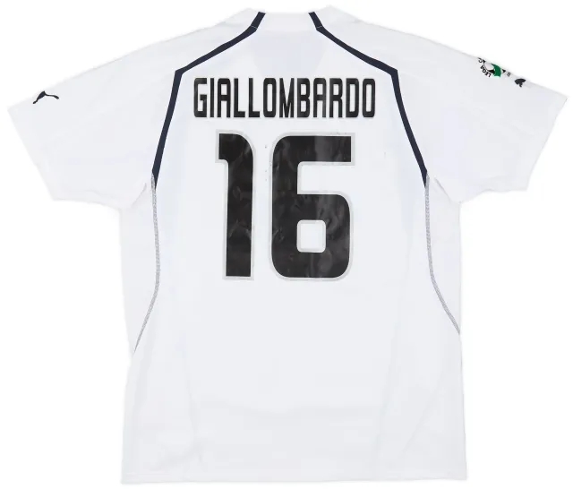Puma 2005-06 Lazio Match Issue Away Shirt Giallombardo #16