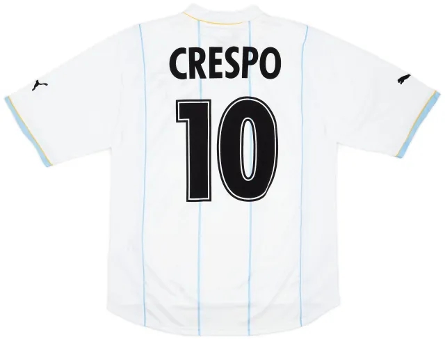 Puma 2001-02 Lazio European Prototype Home Shirt Crespo #10 (M)