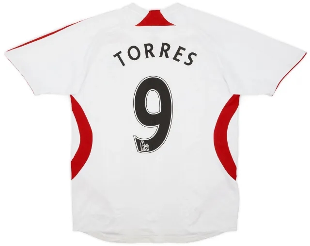 adidas 2007-08 Liverpool Away Shirt Torres #9 - 5/10 - (L.Boys)