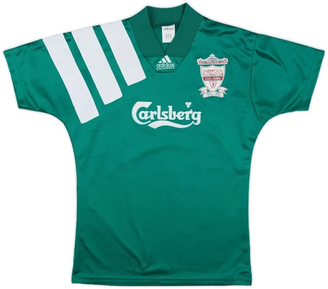 adidas 1992-93 Liverpool Centenary Away Shirt - 8/10 - (S)