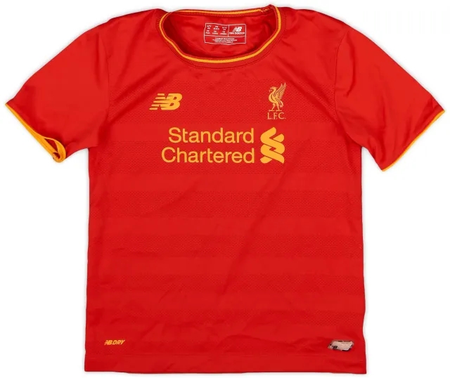 NewBalance 2016-17 Liverpool Home Shirt - 6/10 - (6-7 Years)