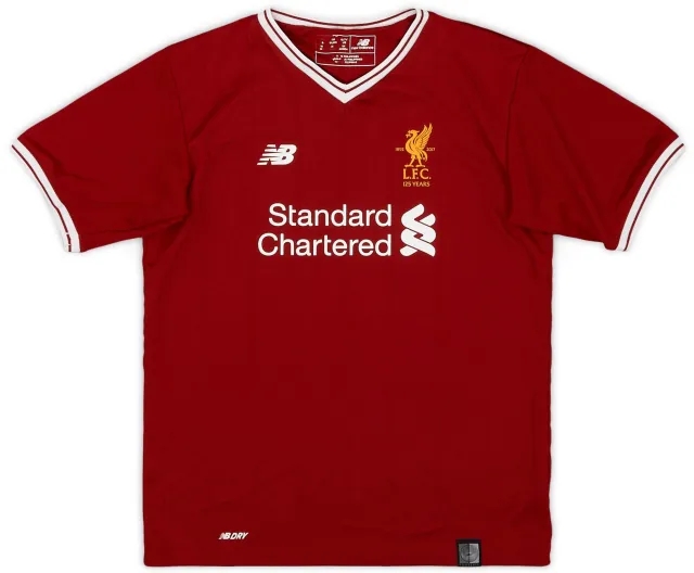 NewBalance 2017-18 Liverpool 125 Years Home Shirt - 8/10 - (S.Boys)