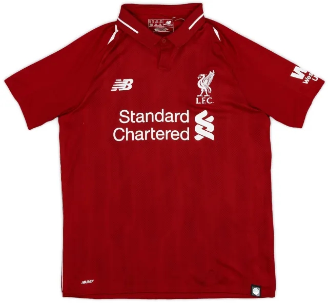 NewBalance 2018-19 Liverpool Home Shirt - 7/10 - (XL.Boys)