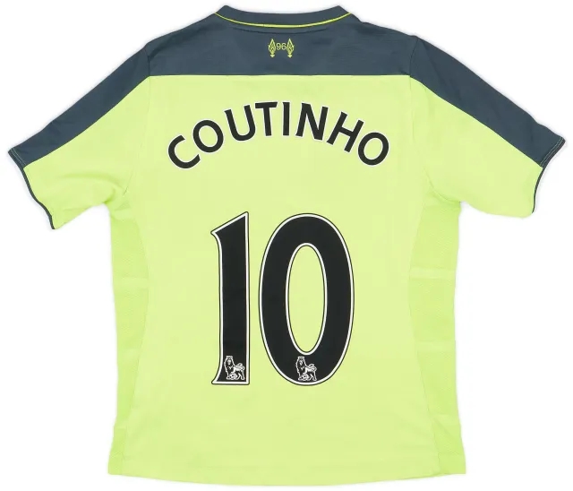 NewBalance 2016-17 Liverpool Third Shirt Coutinho #10 - 7/10 - (L.Boys)