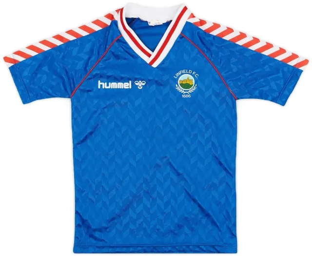Hummel 1987-90 Linfield Home Shirt - 7/10 - (L.Boys)
