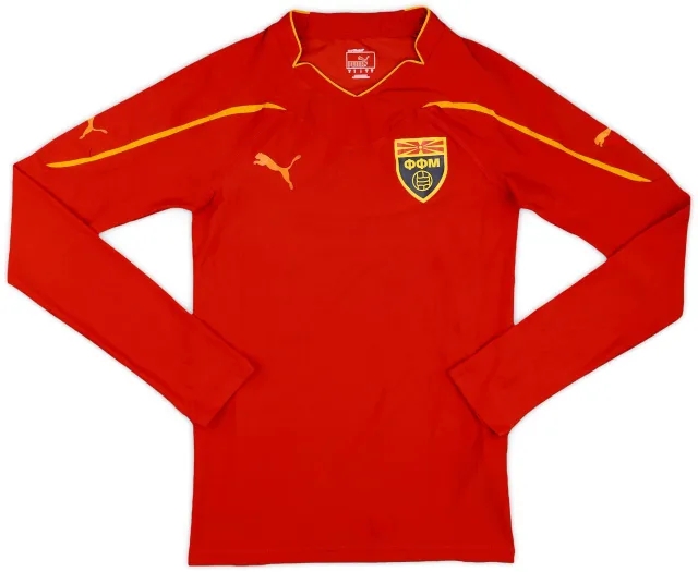Puma 2010-12 Macedonia Home L/S Shirt - 8/10 - (S)