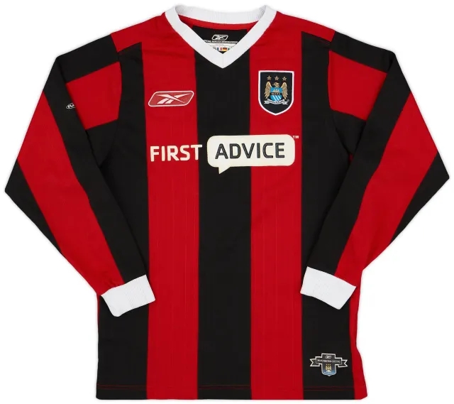 Reebok 2003-04 Manchester City Away L/S Shirt - 8/10 - (XS)
