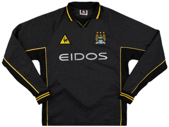 LeCoqSportif 1999-00 Manchester City GK Shirt - 6/10 - (M.Boys)