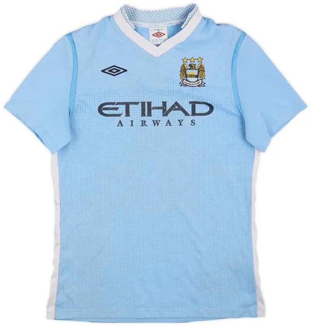 Umbro 2011-12 Manchester City Home Shirt - 6/10 - (XL.Boys)