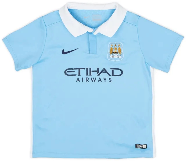Nike 2015-16 Manchester City Home Shirt - 6/10 - (S.Boys)