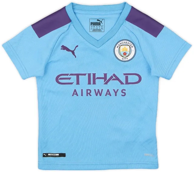 Puma 2019-20 Manchester City Home Shirt - 8/10 - (3-4 Years)