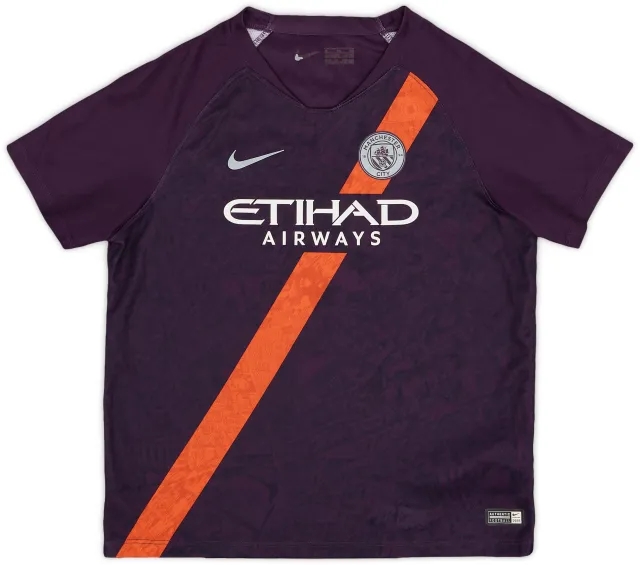 Nike 2018-19 Manchester City Third Shirt - 8/10 - (7-8 Years)