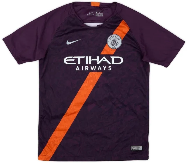Nike 2018-19 Manchester City Third Shirt - 9/10 - (L.Boys)