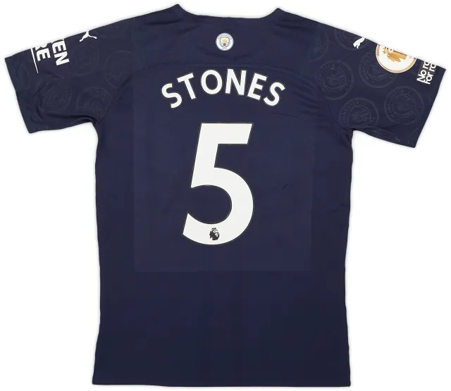 Puma 2021-22 Manchester City Match Issue Third Shirt Stones #5