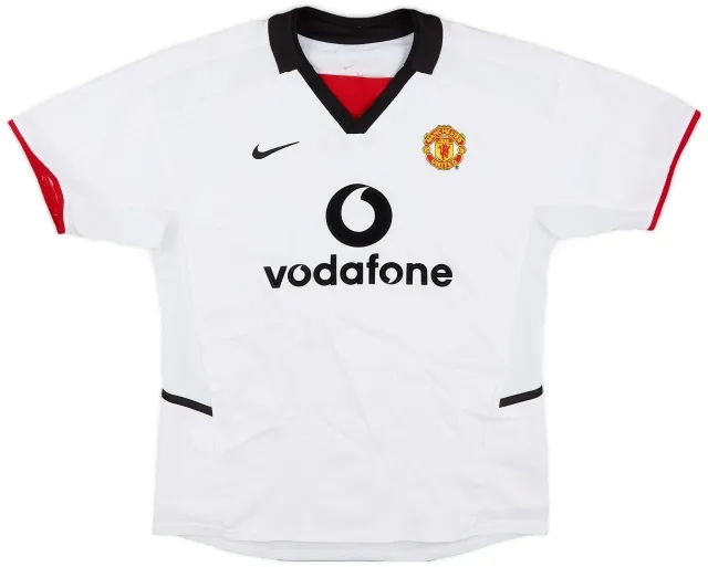Nike 2002-03 Manchester United Away Shirt - 7/10 - (M.Boys)