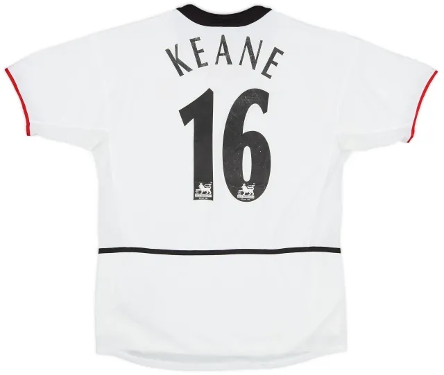 Nike 2002-03 Manchester United Away Shirt Keane #16 - 5/10 - (XL.Boys)