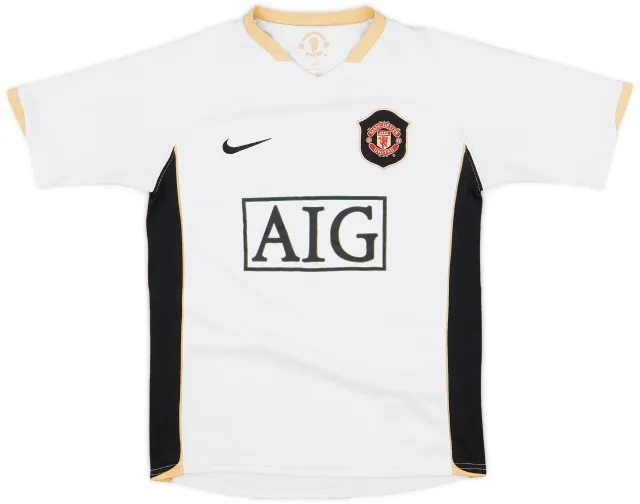 Nike 2006-08 Manchester United Away Shirt - 7/10 - (M.Boys)