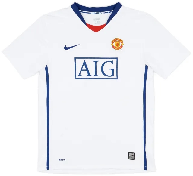 Nike 2008-10 Manchester United Away Shirt - 8/10 - (XL.Boys)