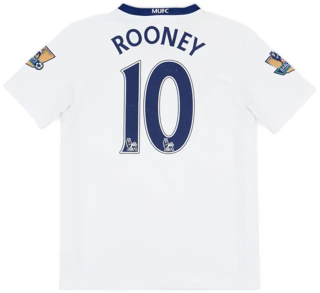 Nike 2008-10 Manchester United Away Shirt Rooney #10 - 6/10 - (XL.Boys)