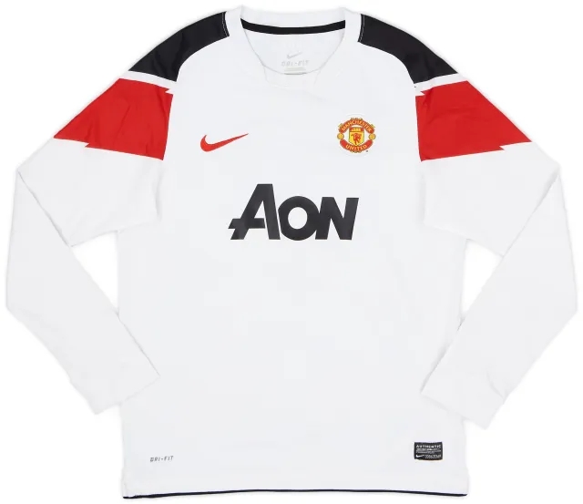Nike 2010-12 Manchester United Away L/S Shirt - 8/10 - (L.Boys)